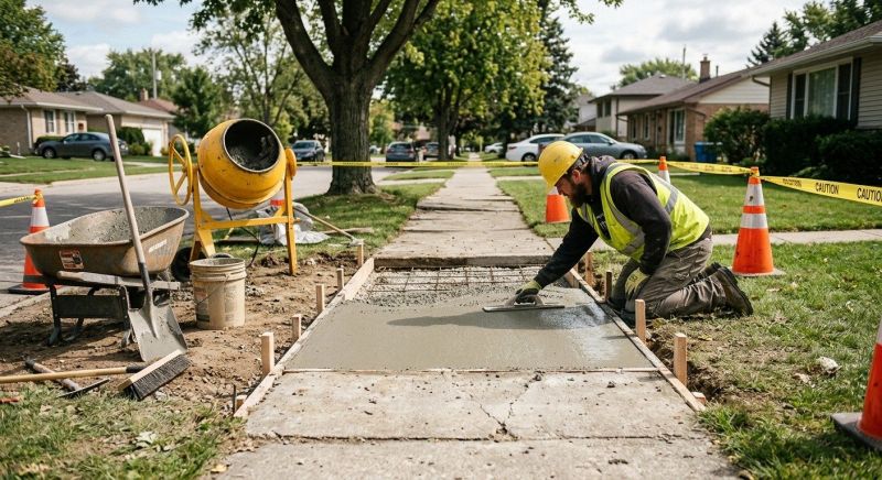 Sidewalk Concrete Repair